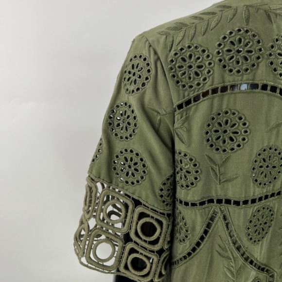 Sea New York Olive Green Mini Dress size 0 - Picture 15 of 16